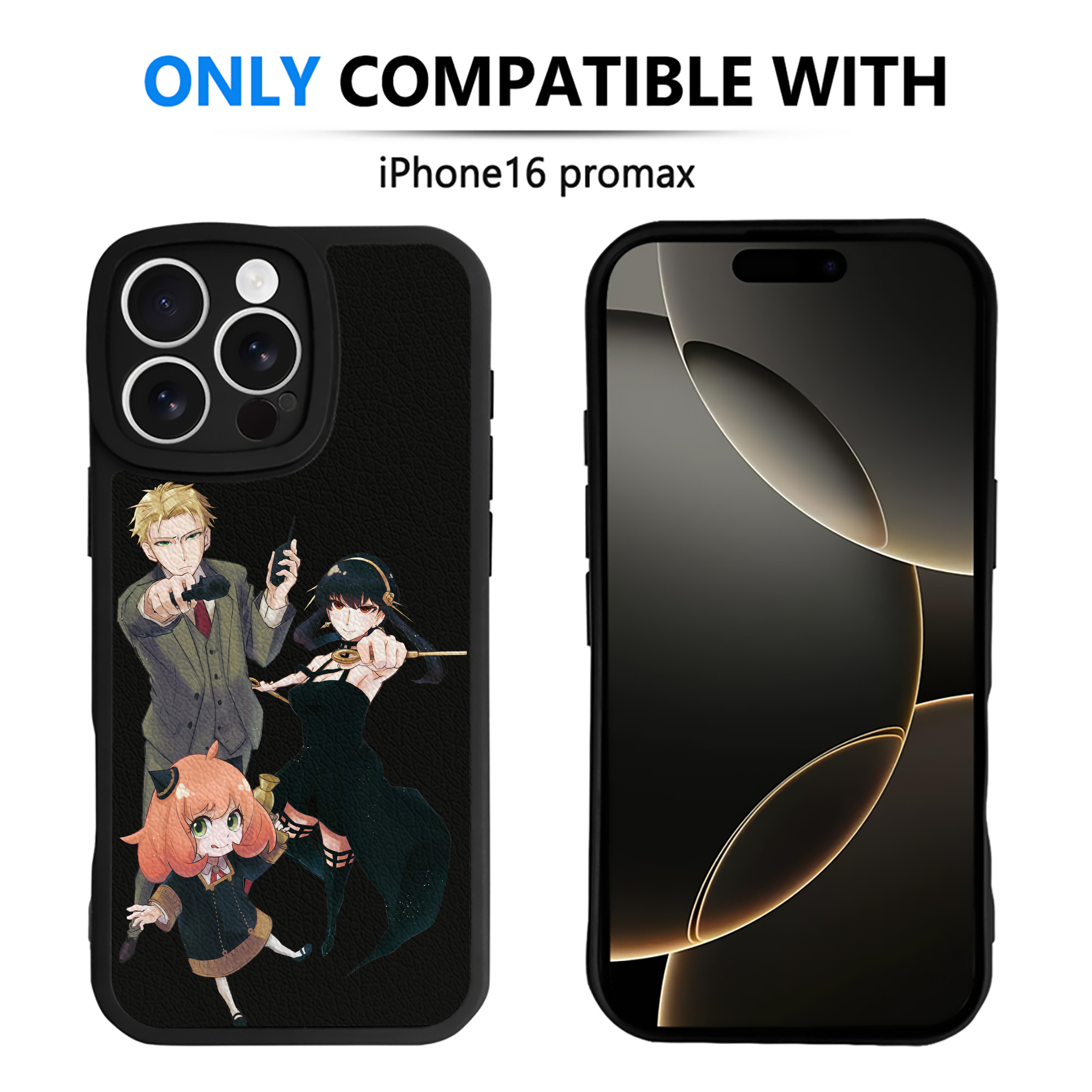 （画像用） SPY×FAMILY间谍家家酒 【iPhone 16シリーズ対応】シリコンスマホケース（レザー調） 材質：シリコン
